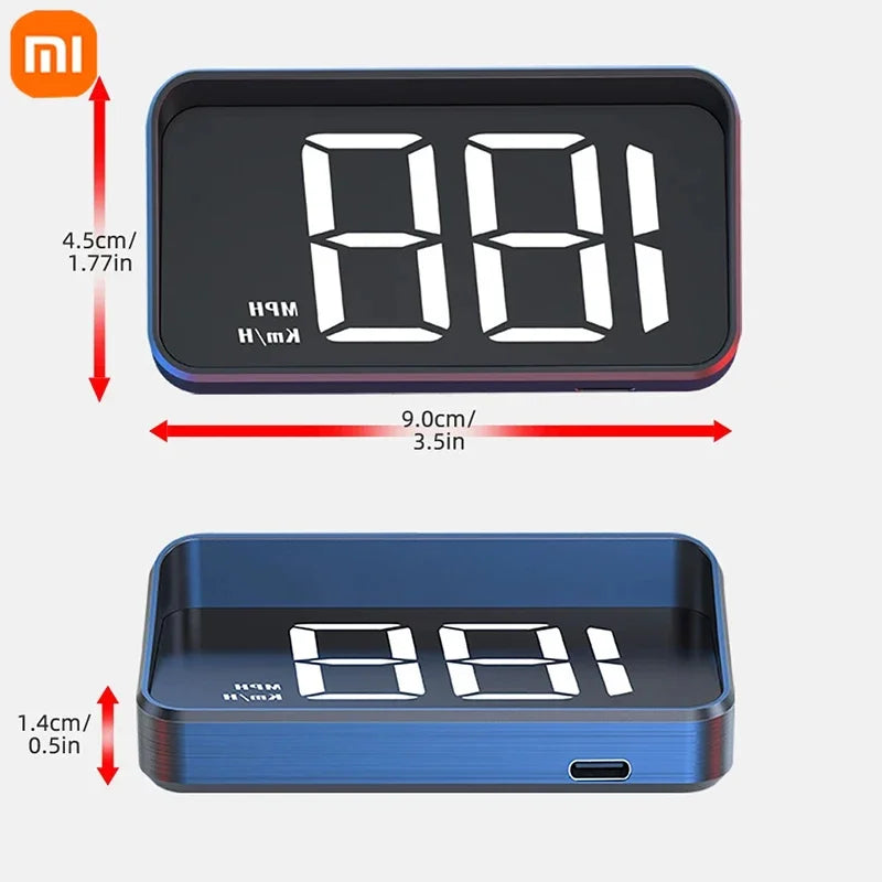 Xiaomi Car Speedometer HUD Head Up Display Digital Speed Meter Windshield Projector Vehicles Truck Auto Electronics Accessories