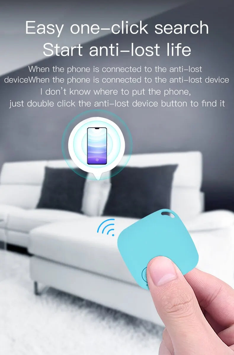 Smart Mini GPS Tracker Key Kids Bag Finder Dog Cat Pet Locator Bluetooth 5.0 Tracker Device Anti-lost Reminder for Ios Android