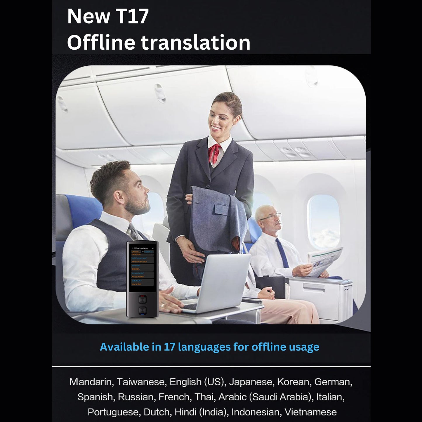 Portable Language Translator Device 138 Languages Voice Translating Offline Translation Simultaneous Interpretation Text / Photo