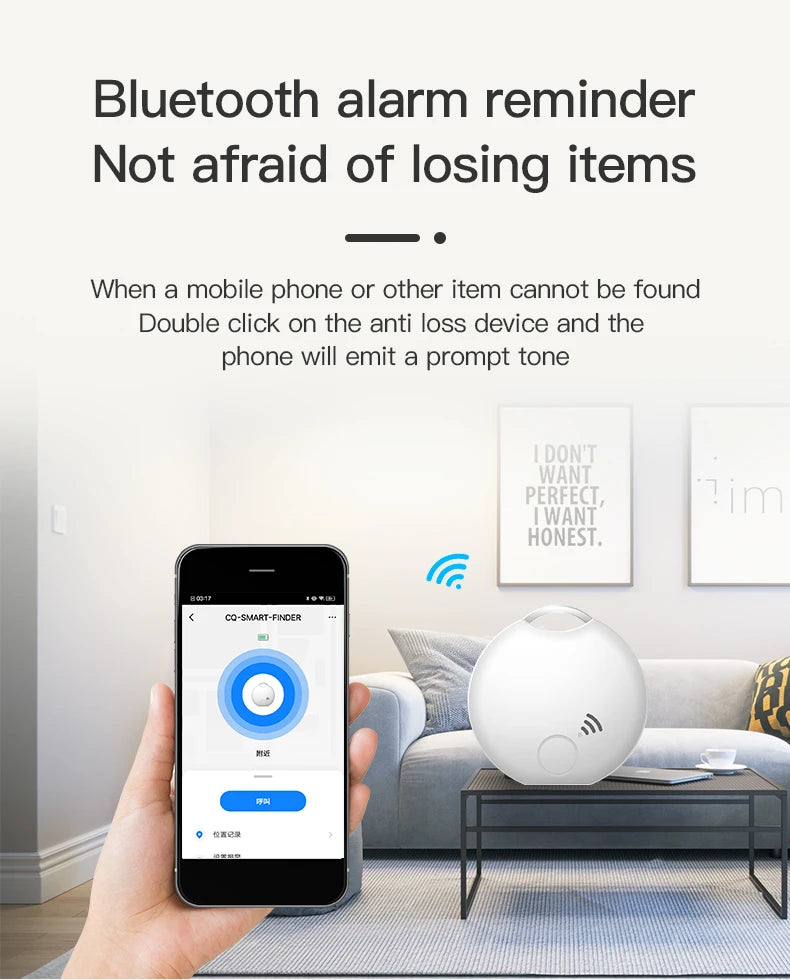 for Android Smart Bluetooth Anti-loss Device Key Wallet Wireless Finder Smart Electronic Tracker Portable Pet GPS Finder