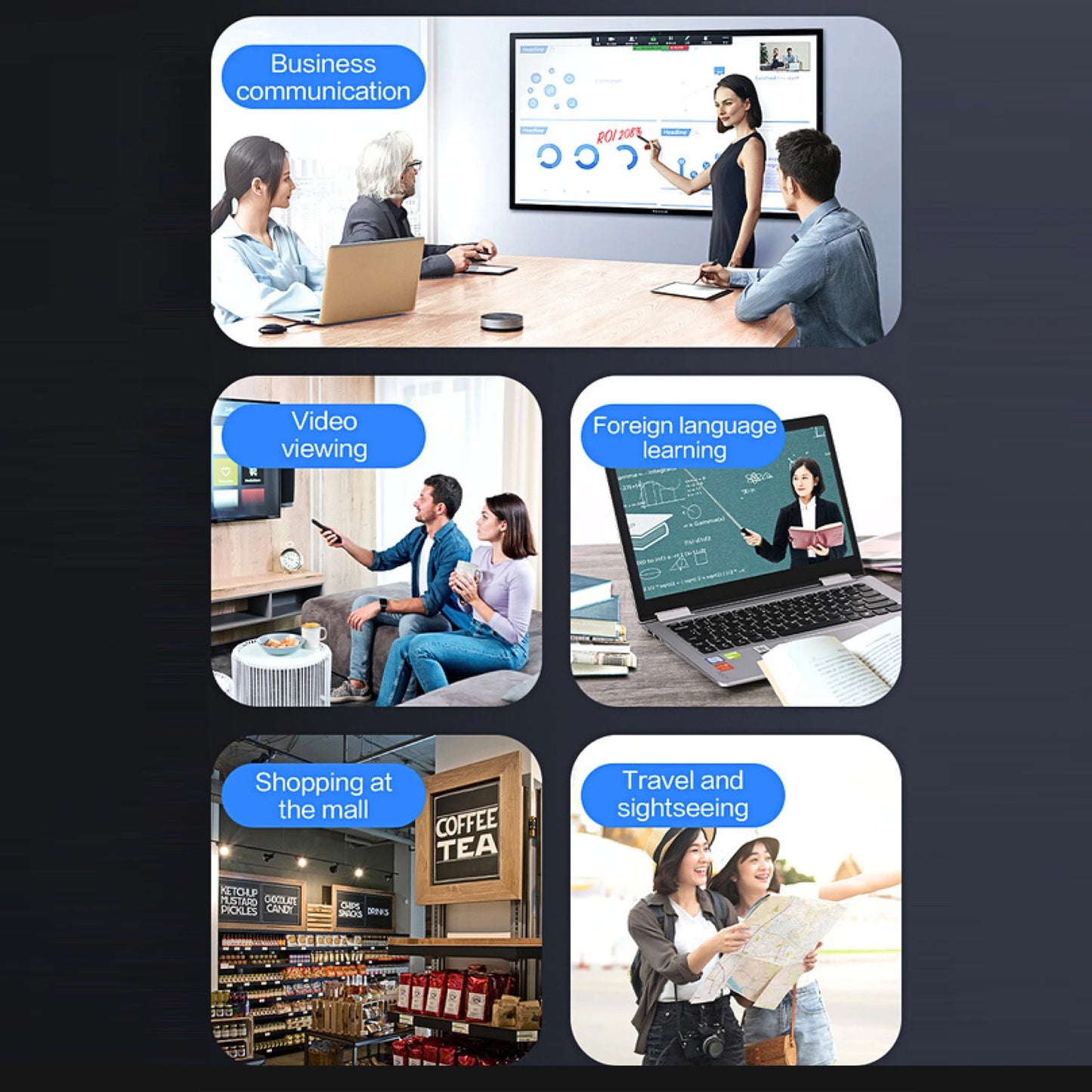Portable Language Translator Device 138 Languages Voice Translating Offline Translation Simultaneous Interpretation Text / Photo