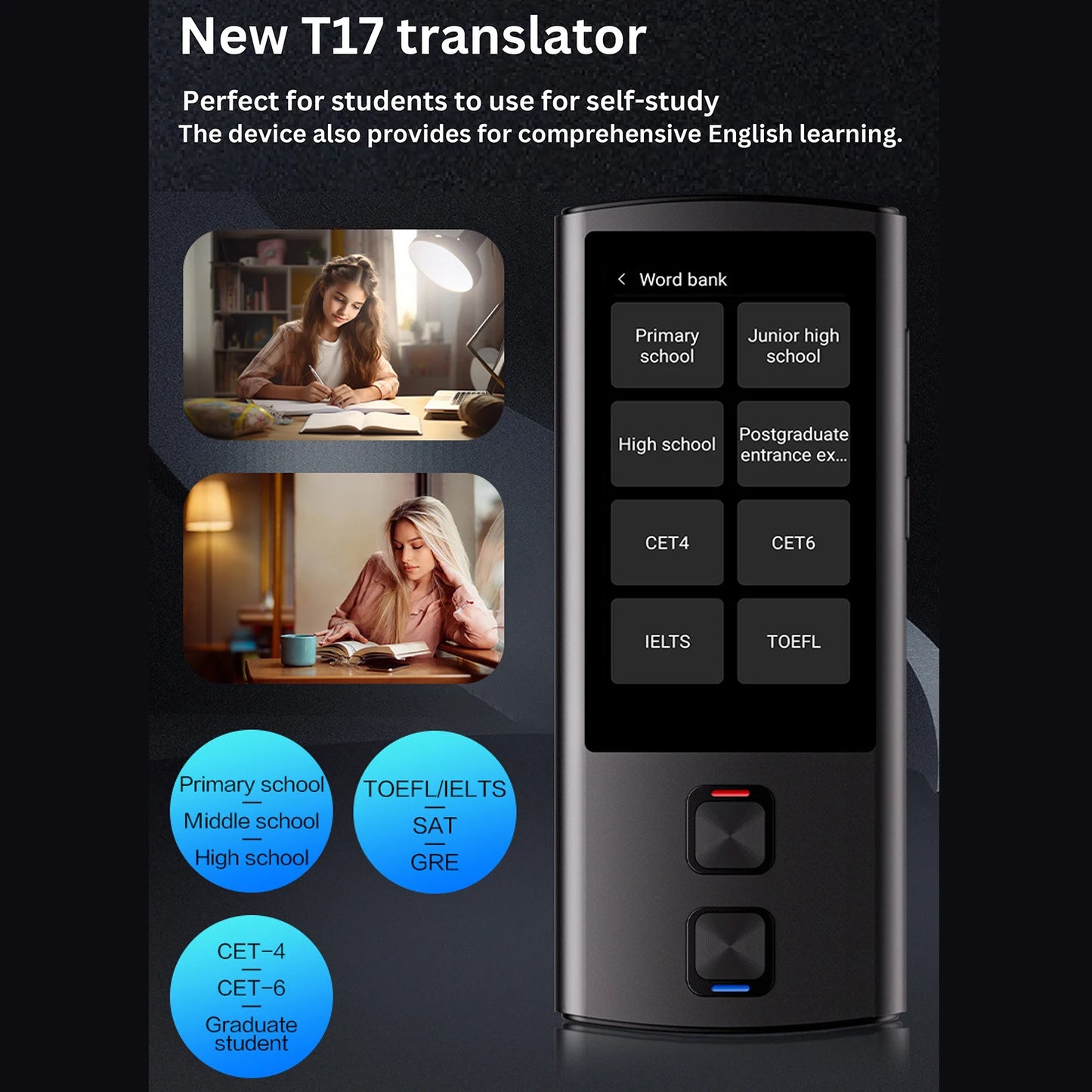 Portable Language Translator Device 138 Languages Voice Translating Offline Translation Simultaneous Interpretation Text / Photo