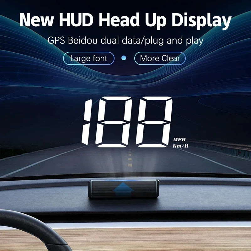 Xiaomi Car Speedometer HUD Head Up Display Digital Speed Meter Windshield Projector Vehicles Truck Auto Electronics Accessories