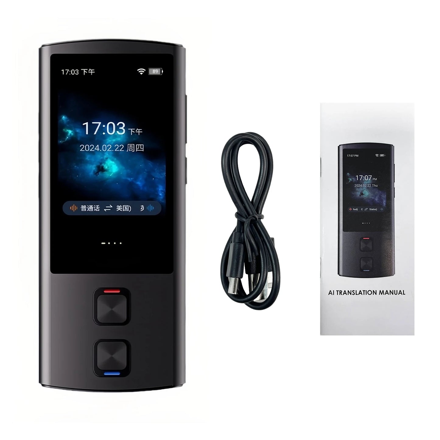 Portable Language Translator Device 138 Languages Voice Translating Offline Translation Simultaneous Interpretation Text / Photo