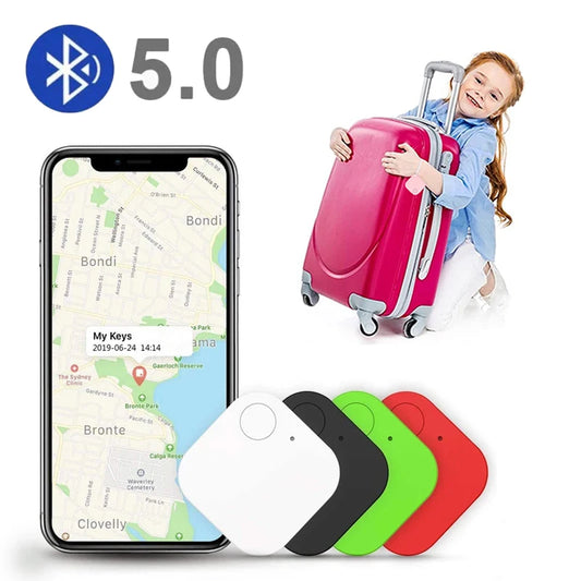 Smart Mini GPS Tracker Key Kids Bag Finder Dog Cat Pet Locator Bluetooth 5.0 Tracker Device Anti-lost Reminder for Ios Android