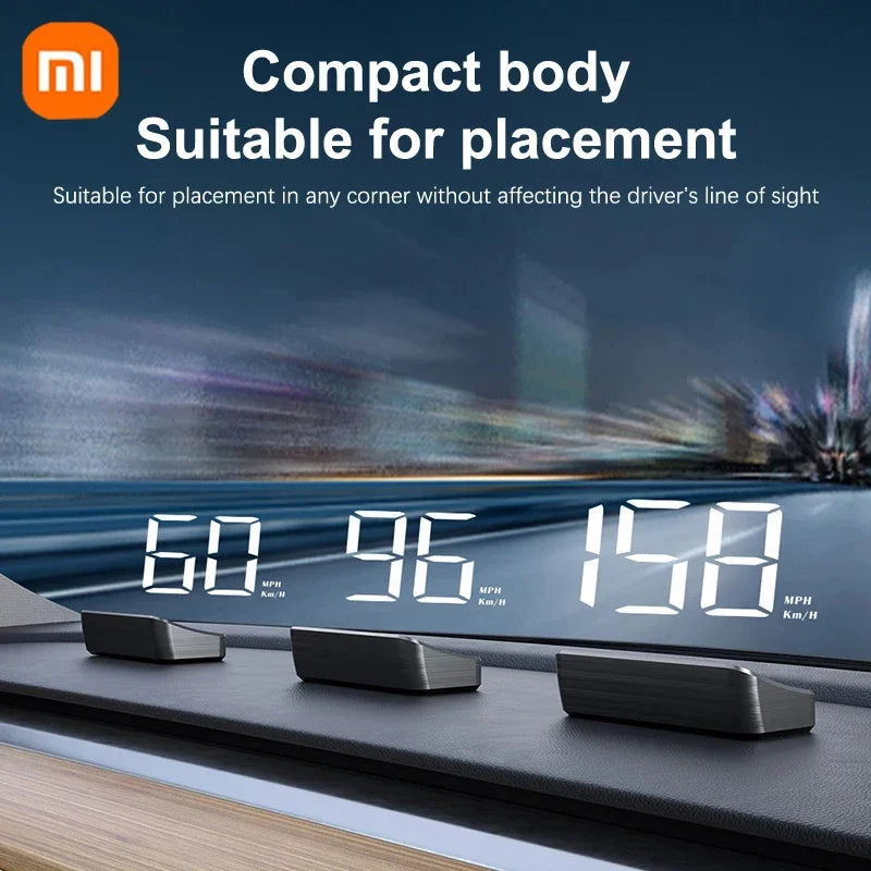 Xiaomi Car Speedometer HUD Head Up Display Digital Speed Meter Windshield Projector Vehicles Truck Auto Electronics Accessories